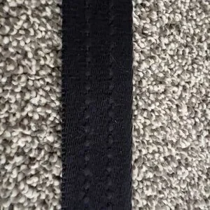 Boys Black Fabric Belt With Metal Buckle