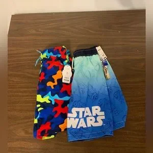 Boys Swim Trunks **Two Pairs**