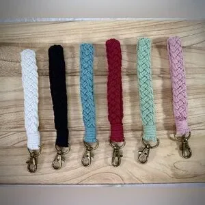 Braided Woven Wrislet Keychain Strap