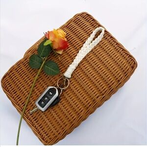 Braided Woven Wrislet Keychain Strap