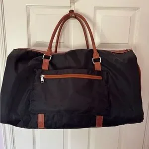 Brand New Black And Brown Weekender Bag