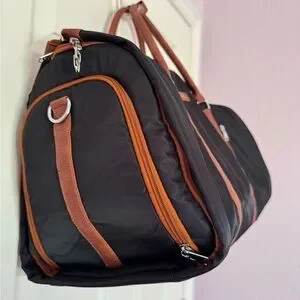 Brand New Black And Brown Weekender Bag