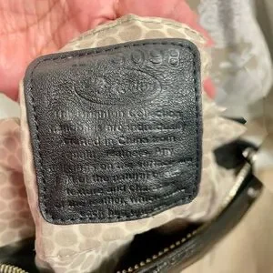 Brighton Elegant Black Crossbody With Silver Accents