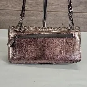 Brighton Embroidered Leather Crossbody Wallet Shoulder Bag