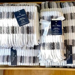 BROOKS BROTHERS Bath Towel Set NWT ✨ Gorgeous Quality Premium Turkish Towels