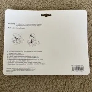 BROTHER TC 10 LAMINATED LABELS TAPE CASSETTE ‎ FOR P TOUCH Dual Pack