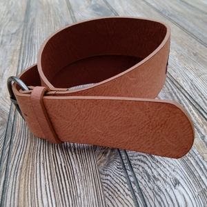 Brown Red Blue White Stitched Embroidered Belt