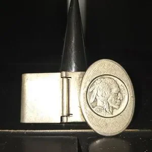 Buffalo Money Clip Sterling Silver Authentic 1937
