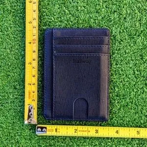 Buffway Slim Small Wallet Unisex Minimalist Leather Front Pocket/ID Window New