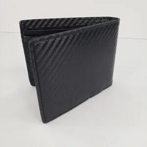 BULLMIND Black Bifold Wallet Bull Slim Thin Minimalist With Money Clip Gift Box