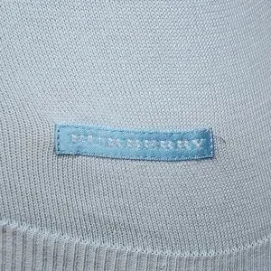 Burberry Golf Baby Blue Cotton V Neck Sweater Vest Size XS