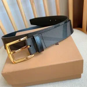 Burberry Men's Checkered Belt