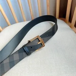 Burberry Men's Checkered Belt
