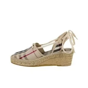 BURBERRYCanvas Plaid Print Espadrilles