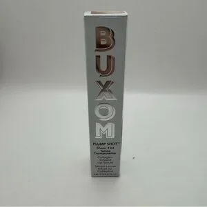 Buxom Plump Shot Sheer Tint Collagen Infused Lip Serum Get Naked .14 Oz NIB