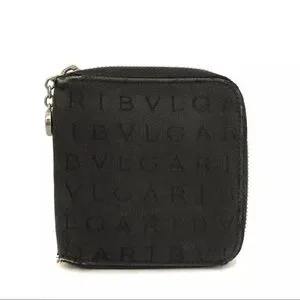 BVLGARI Logo Mania Canvas Bifold Wallet
