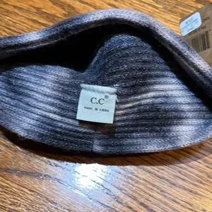C.C Black And Gray Tie-Dye Headband