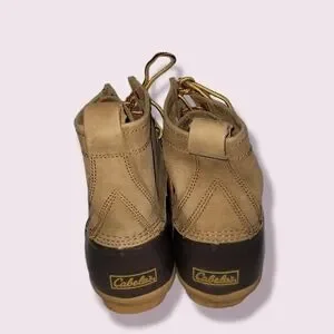 Cabela's Men's "Steel Shank" Leather Upper Duck Work Boots Men's Size 10