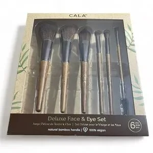 CALA Dark Bamboo Deluxe Face & Eye Set (6 PCS.)