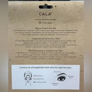 CALA Dark Bamboo Deluxe Face & Eye Set (6 PCS.)