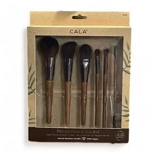 CALA Dark Bamboo Deluxe Face & Eye Set (6 PCS.)