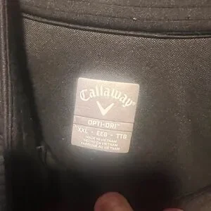Callaway Black Opti-Dri XXL Zip Up Jacket