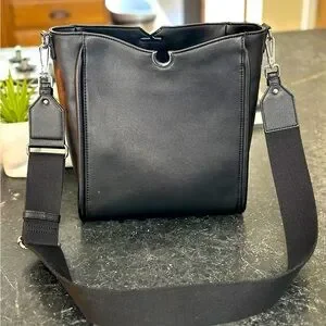 Calvin Klein Leather Bucket Tote