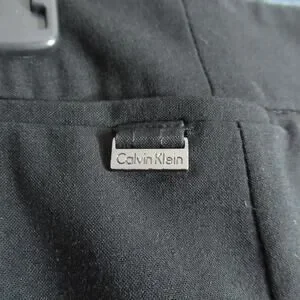 Calvin Klein Skirt Womens Size 8 Black A Line Career Work Preppy Basic Classic