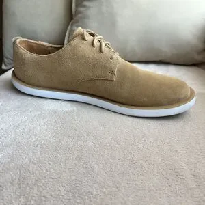 Camper Wagon Tan Brown Nubuck Leather Men EU 42 US 9 Lace Up Brogue Oxfords