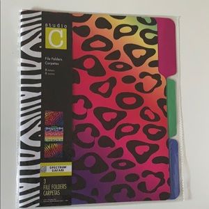 Carolina Pad 3pack File Folders with tabs lot of 4