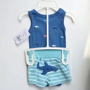 Carter New Born Baby Boy 2PC Short Set/Splash Attire