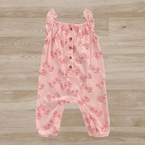 Carter's Baby Girl Pink Butterfly‎ Overall Jumpsuit 6 months