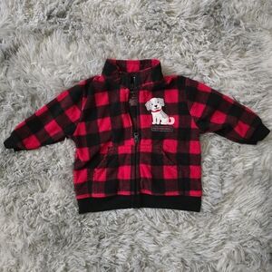 Carter's Infant Red and Black Plaid Jacket