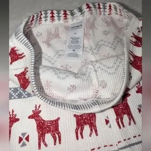 Carter's Red And White Reindeer Pajama Set Toddler 4T