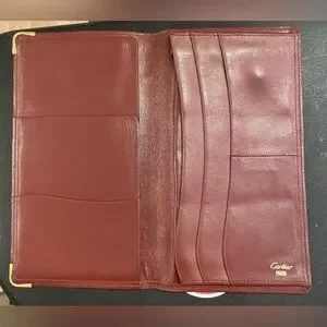 Cartier Long Bi Fold Wallet Checkbook​