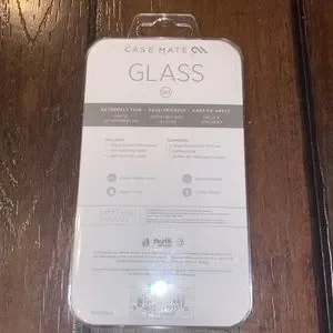 Case-Mate Clear Tough Case IPhone 6 6s 7 8 + Glass Screen Protector (2)
