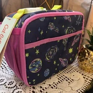 Cat & Jack Space-Themed Lunch Bag With Purple And Blue
