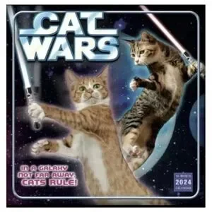 Cat Wars In A Galaxy Not Far Away Cats Rule 2024 Calendar 16 Month