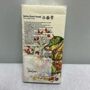 Celebrate THE HOME 32 Guest Paper Towel Napkins Fall Harvest Pumpkin Print