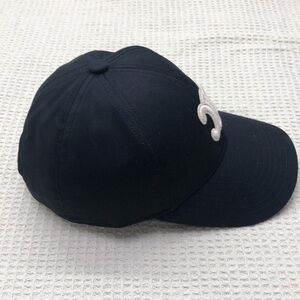 Celine Black Hat With White Emblem