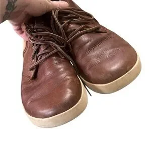 Chaco Davis Brown Mid Leather Chukka Boots Lace Up Outdoor