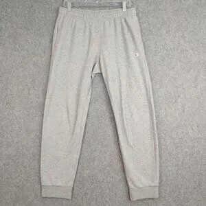Champion Pants Mens Sz M Sweats Gray Sweatpant Joggers Active Gym Runners 27"
