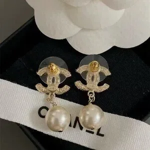 Chanel Pearl Drop Earrings
