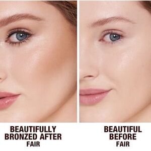 CHARLOTTE TILBURY BEAUTIFUL SKIN SUN-KISSED GLOW BRONZER SHADE 1 FAIR