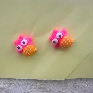 Charming Owl Stud Earrings For Kids