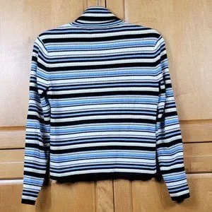 Charter Club Striped Turtleneck - PS