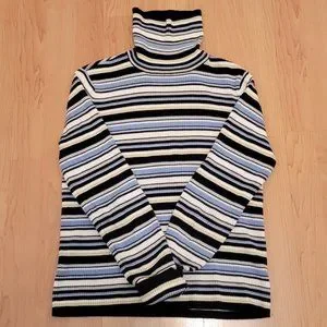 Charter Club Striped Turtleneck - PS