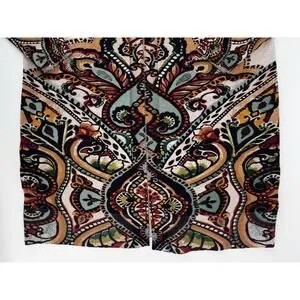 Chicos Womens Open Front Long Sweater Cardigan Medium (Size 1) Boho Earth Tones