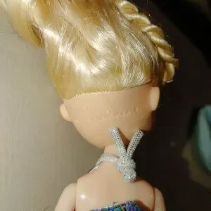 Chloe Doll MGA 2001 Angel Blonde Hair Blue Eyes Denim Flare Pants Collectible