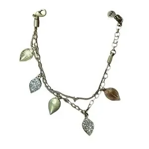 Chloe + Isabel Paved Textured Leaf Bracelet